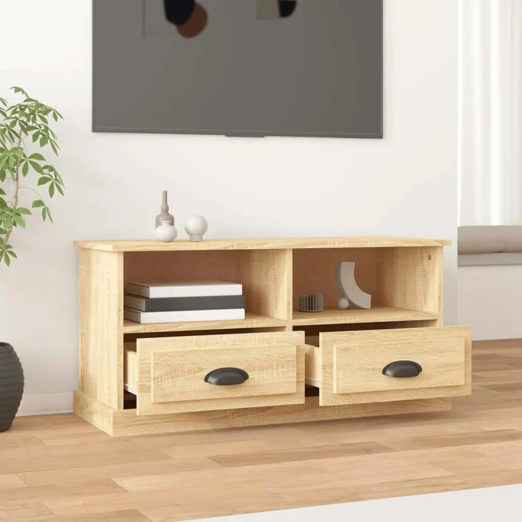 TV Cabinet Sonoma Oak 93x35.5x45 cm Engineered Wood 816467