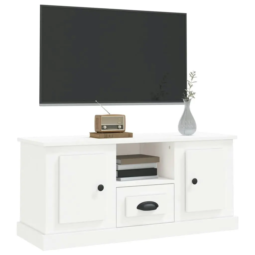 TV Cabinet White 100x35.5x45 cm Engineered Wood 816456