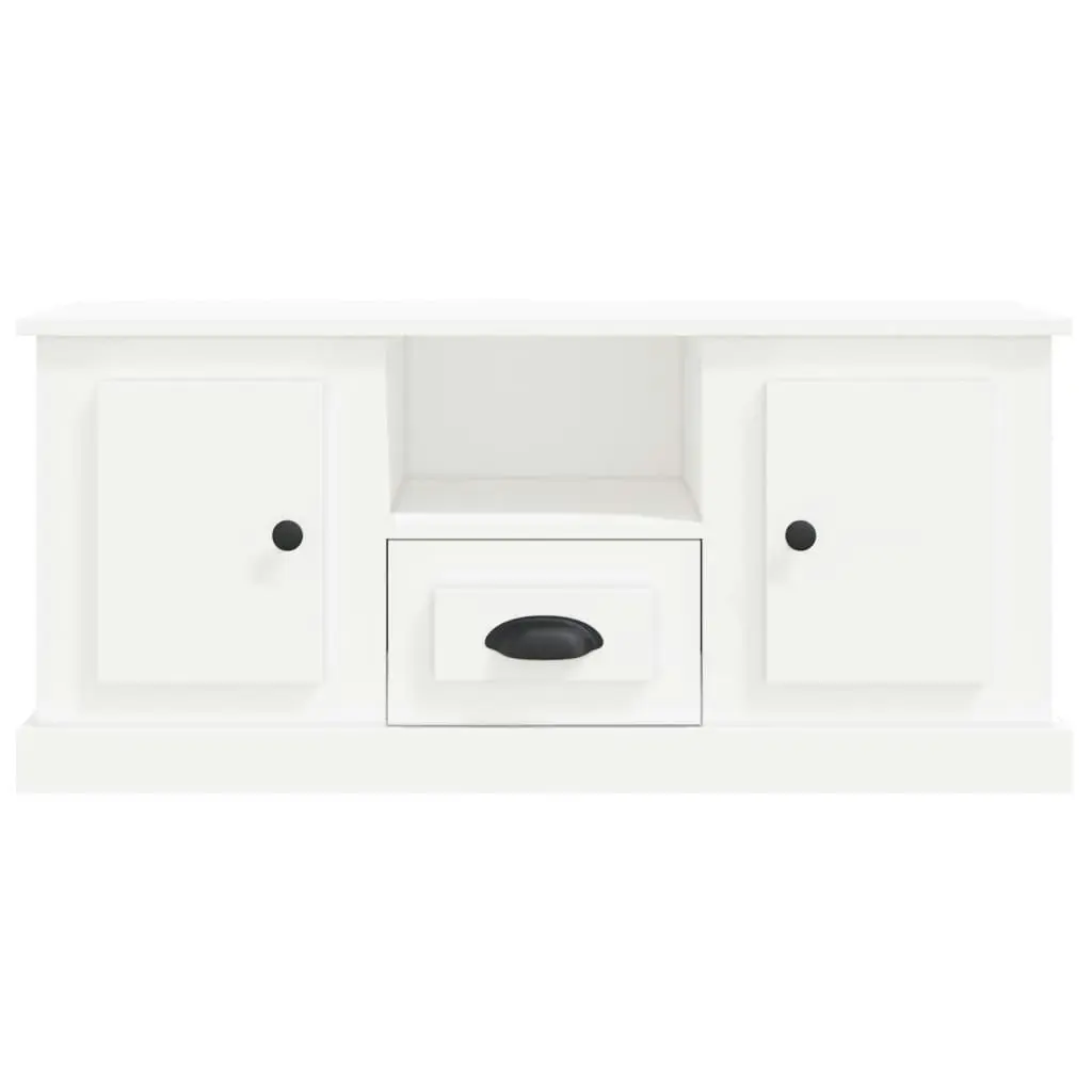 TV Cabinet White 100x35.5x45 cm Engineered Wood 816456