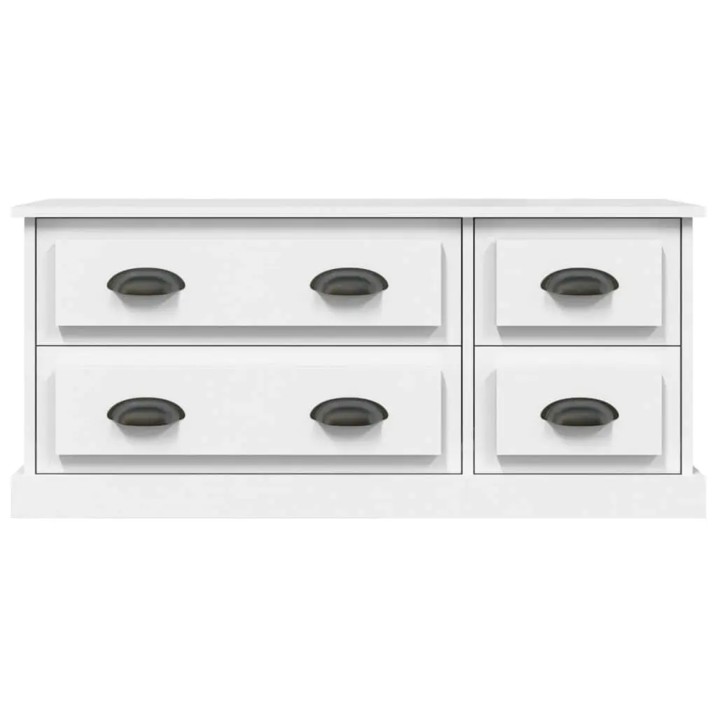 TV Cabinet White 100x35.5x45 cm Engineered Wood 816448