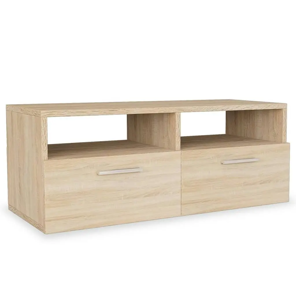 TV Cabinets 2 pcs Engineered Wood 95x35x36 cm Oak 275111