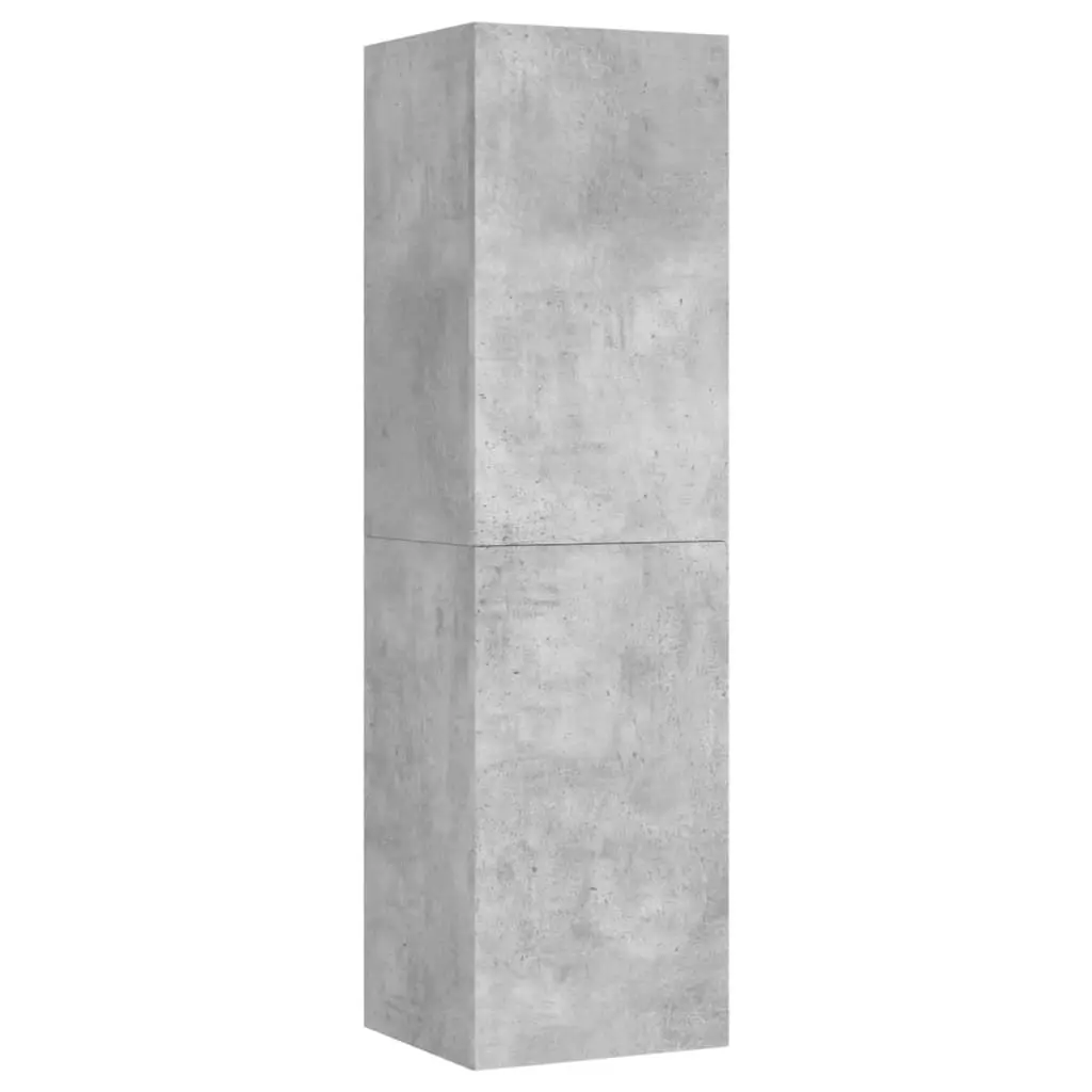 TV Cabinets 2 pcs Concrete Grey 30.5x30x110 cm Engineered Wood 803371