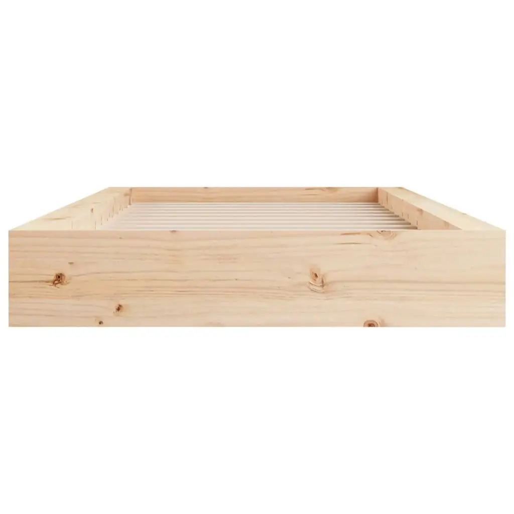 Bed Frame 92x187 cm Single Size Solid Wood 820701