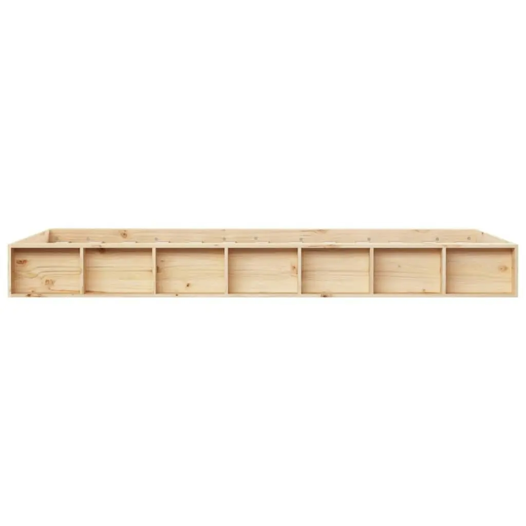 Bed Frame 92x187 cm Single Size Solid Wood 820701