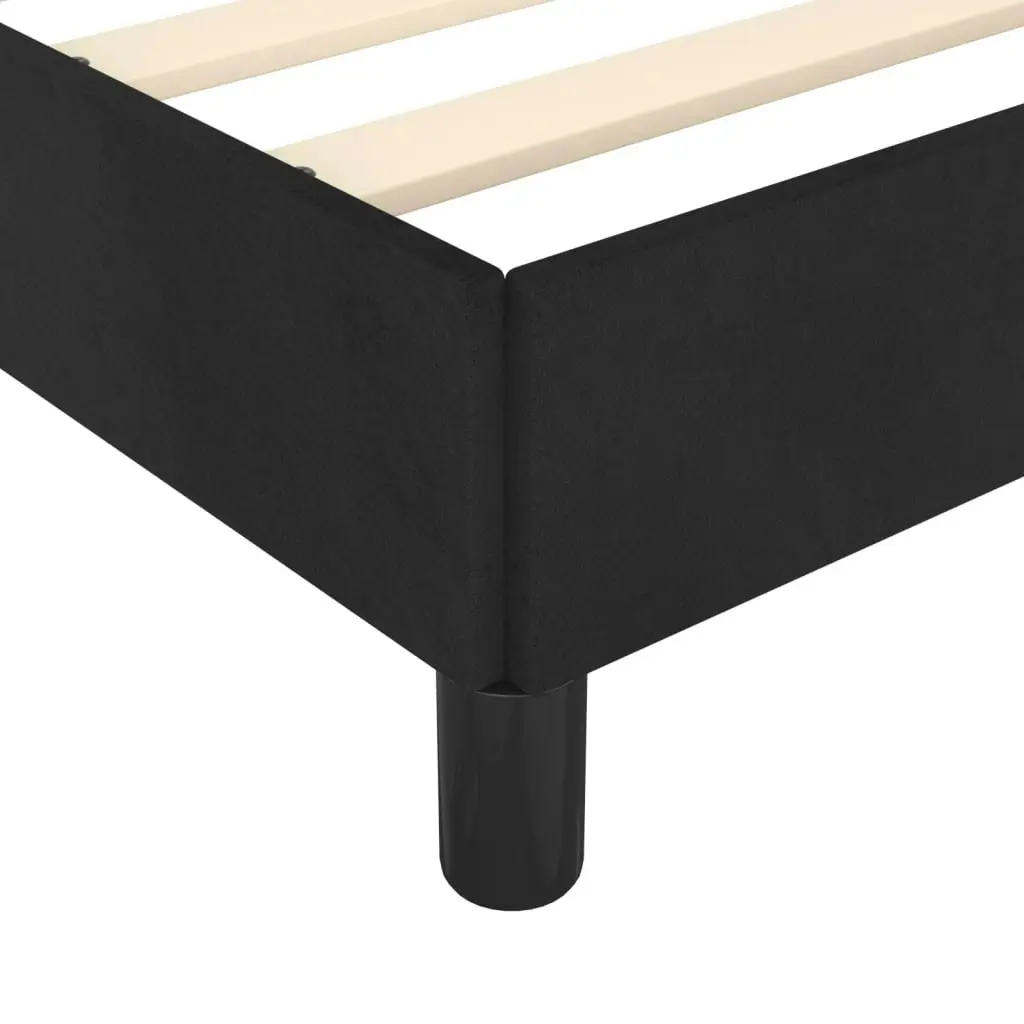 Bed Frame without Mattress Black King Single Size Velvet 355758