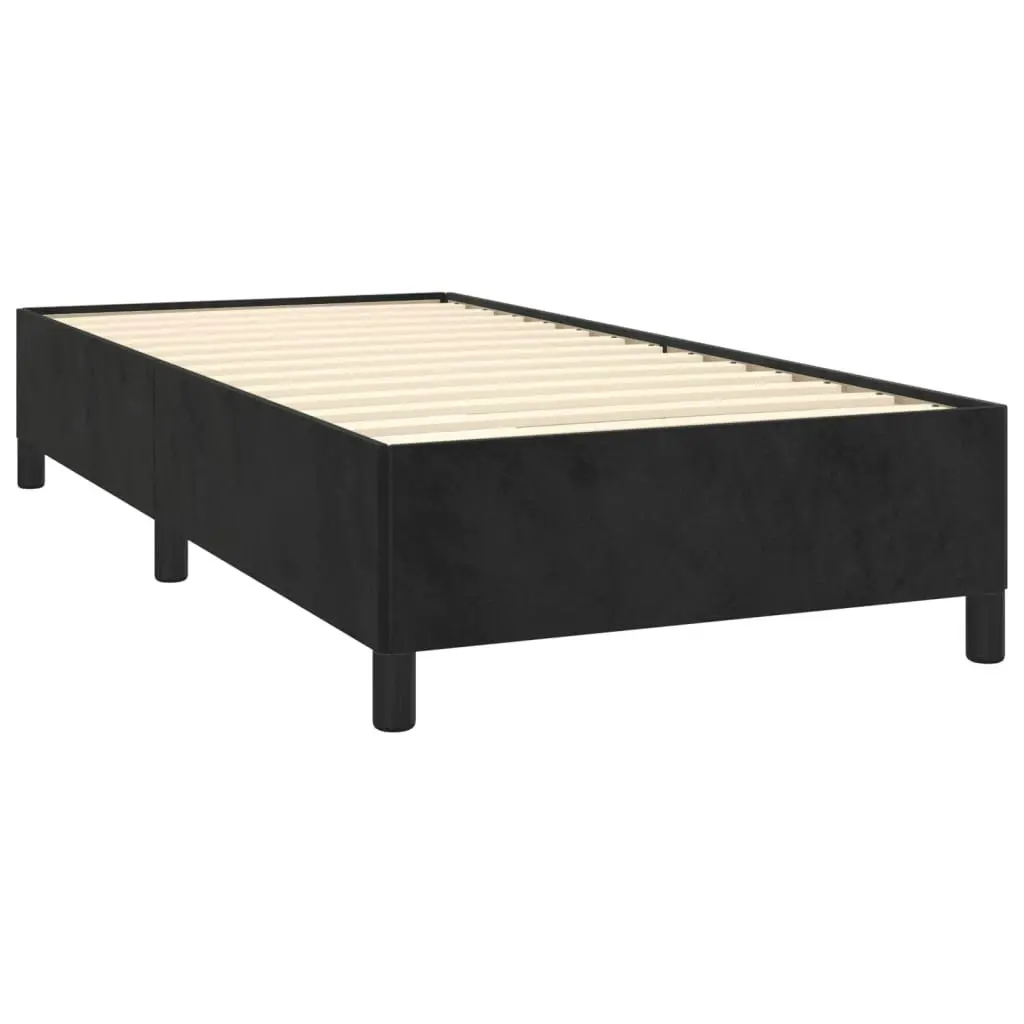 Bed Frame without Mattress Black King Single Size Velvet 355758