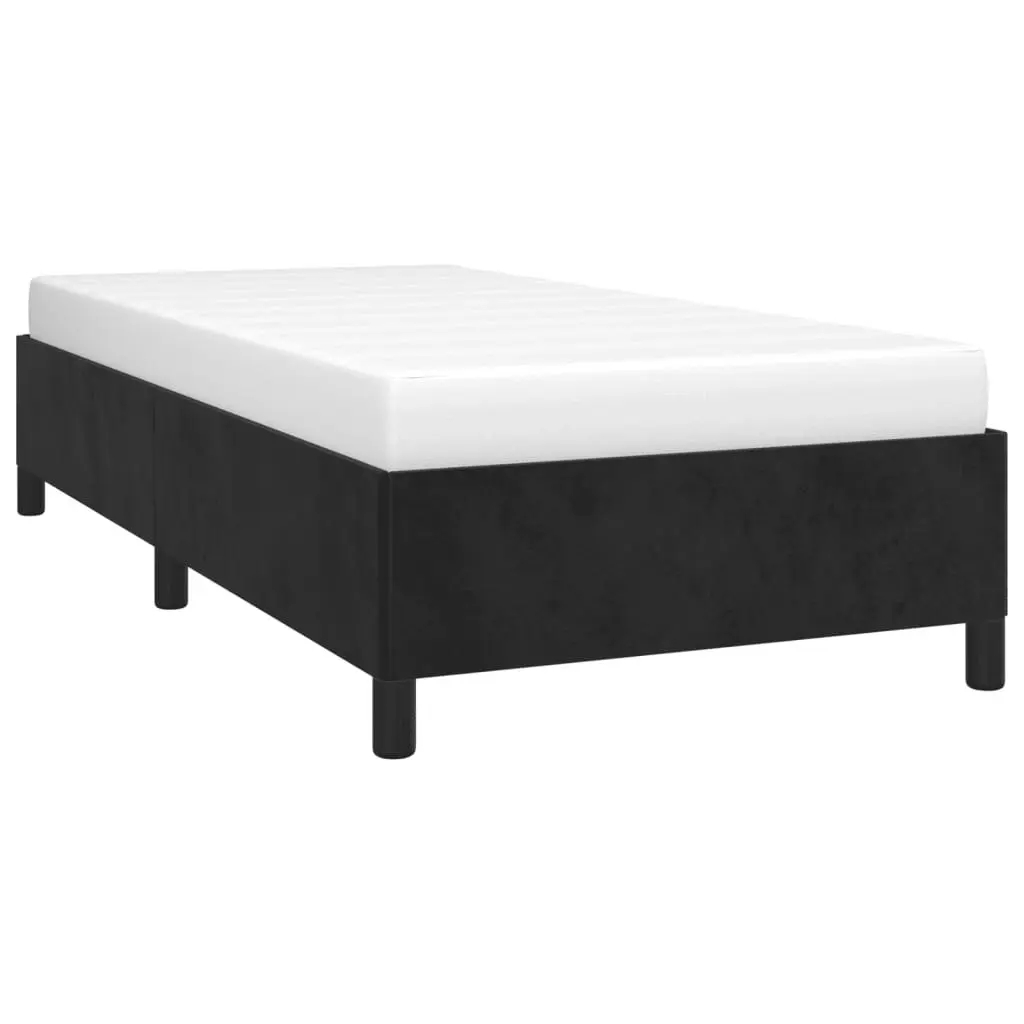 Bed Frame without Mattress Black King Single Size Velvet 355758