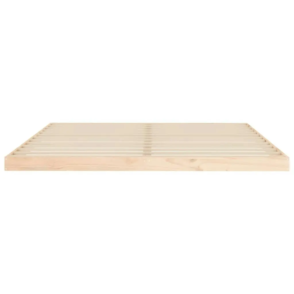 Bed Frame 183x203 cm Solid Wood Pine King Size 823429