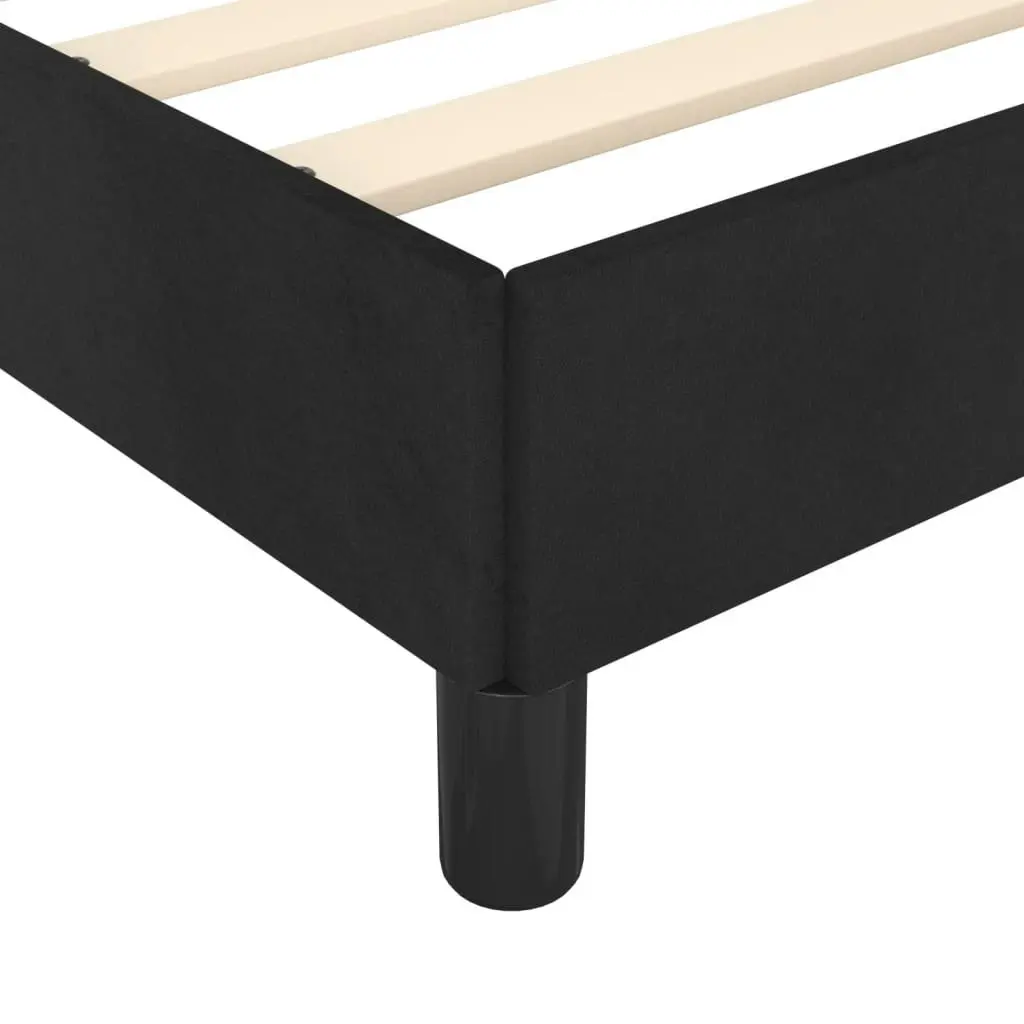 Bed Frame Black 153x203 cm Queen Size Velvet 347011