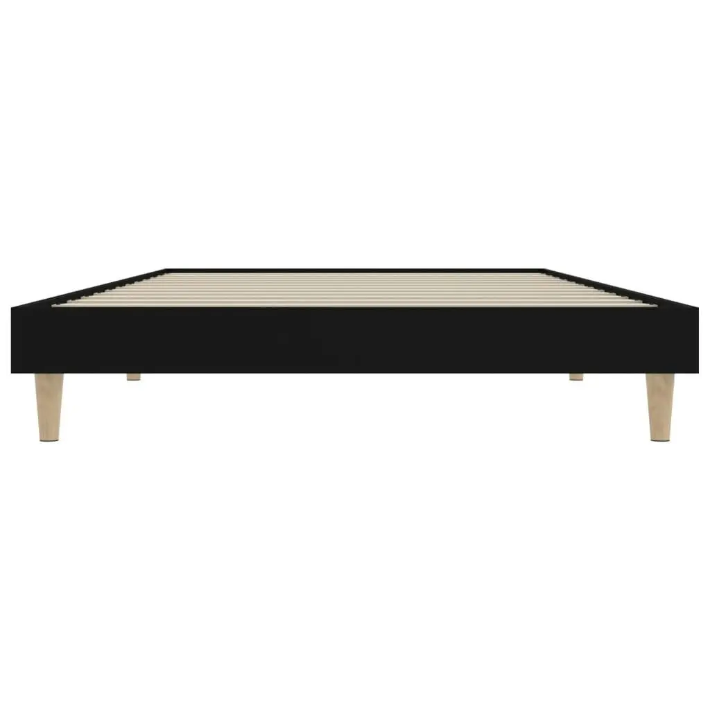 Bed Frame Black 92x187 cm Single Size Engineered Wood 832094