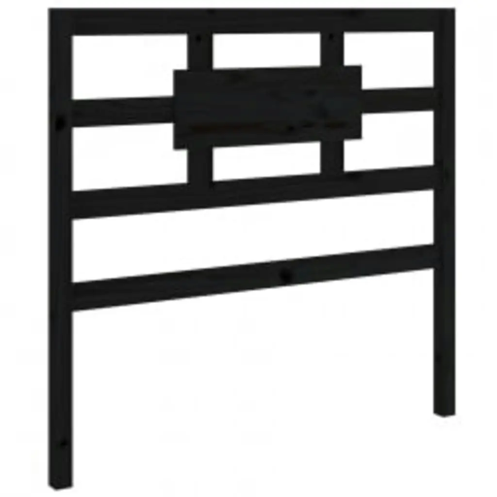 Bed Frame without Mattress Black 90x190 cm Solid Wood 3105634