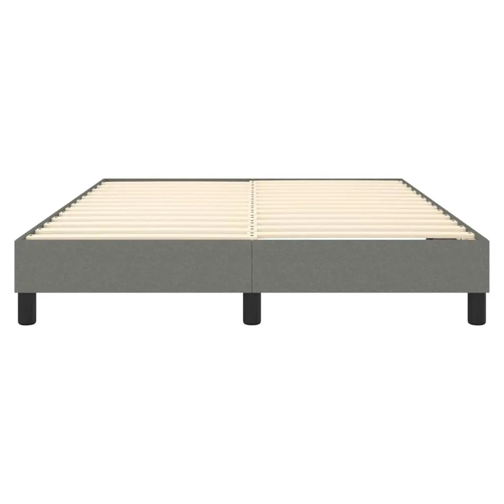 Bed Frame Dark Grey 153x203 cm Queen Size Fabric 3120558