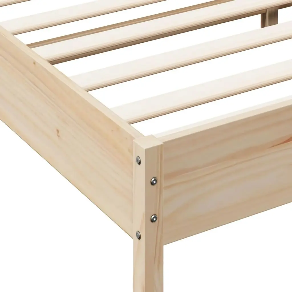 Bed Frame without Mattress 150x200 cm Solid Wood Pine 842694