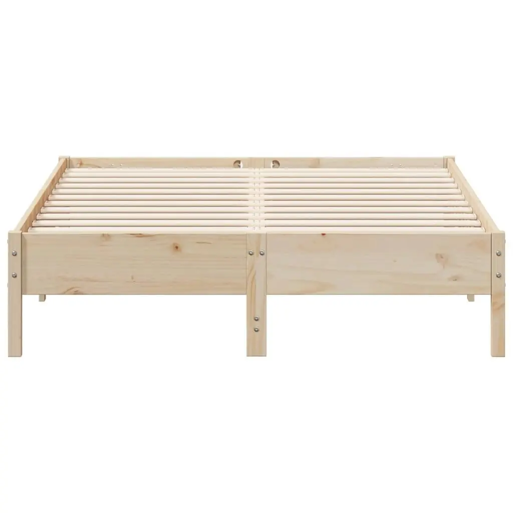 Bed Frame without Mattress 150x200 cm Solid Wood Pine 842694