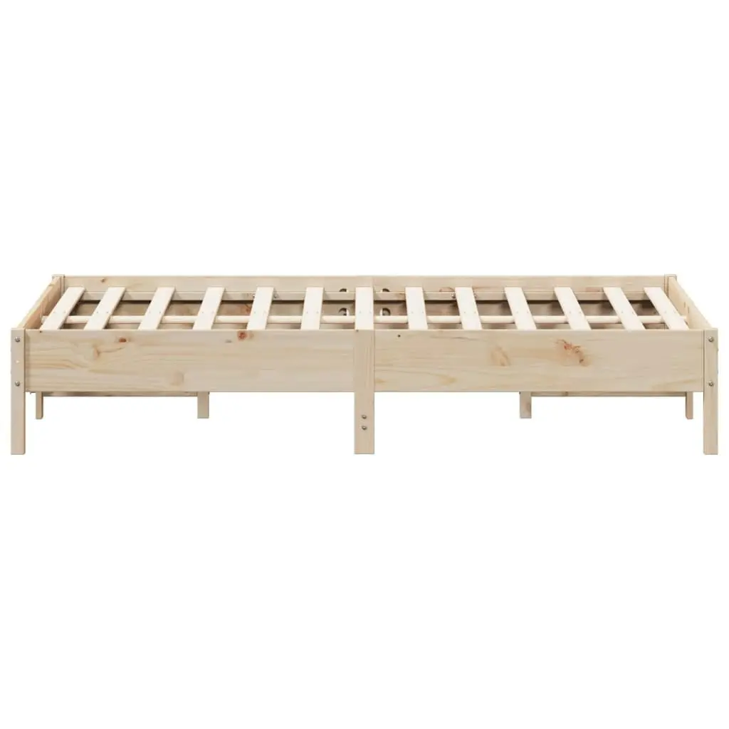 Bed Frame without Mattress 150x200 cm Solid Wood Pine 842694