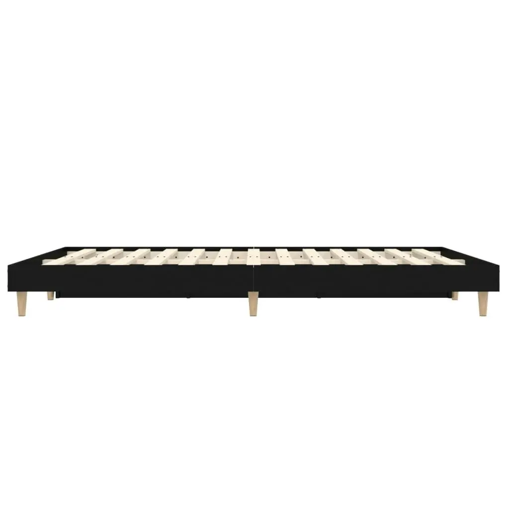 Bed Frame without Mattress Black 135x190 cm Engineered Wood 832078