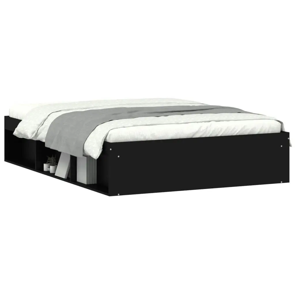 Bed Frame Black 137x187 cm Single Size 3203909