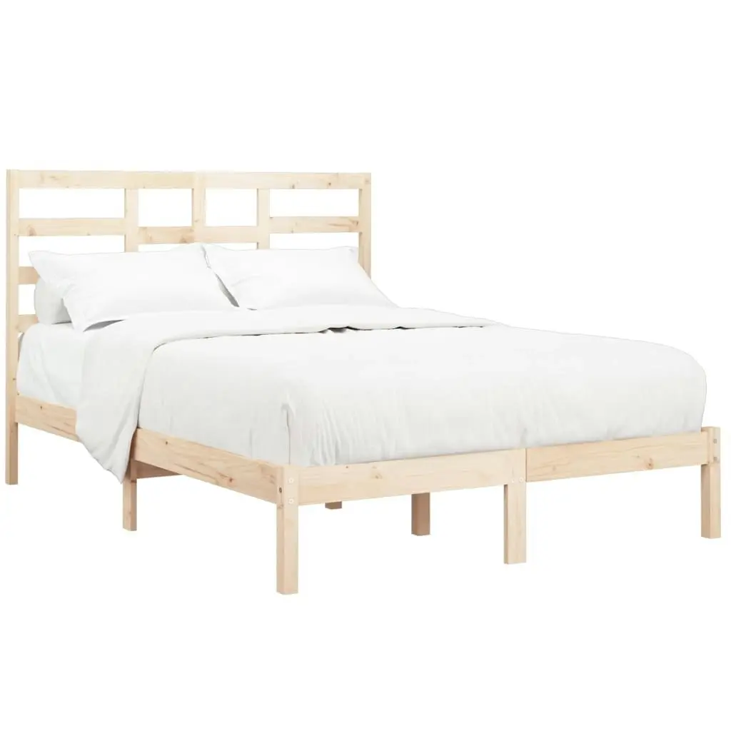 Bed Frame without Mattress Solid Wood 135x190 cm 3105770