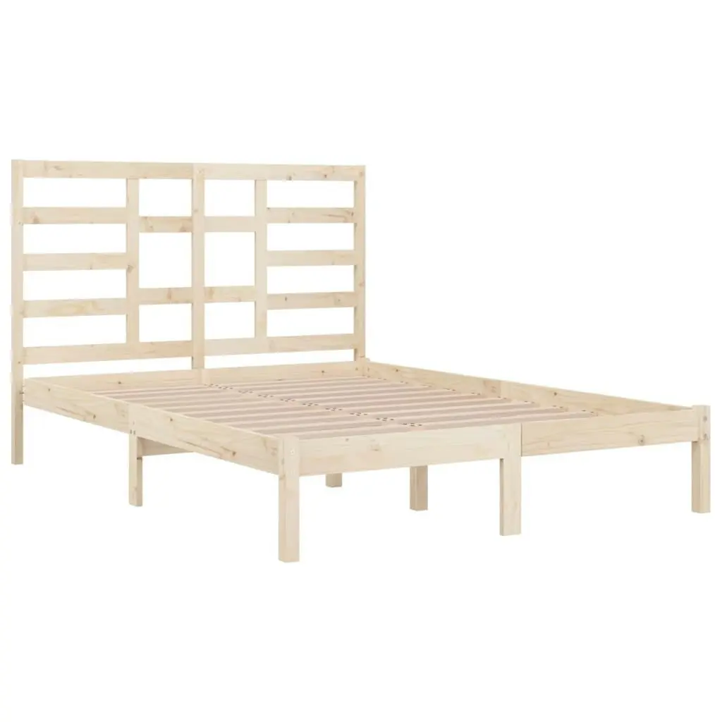 Bed Frame without Mattress Solid Wood 135x190 cm 3105770