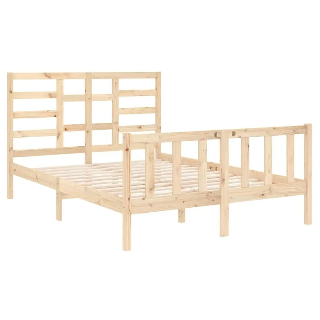 Bed Frame without Mattress Solid Wood 135x190 cm 3105900