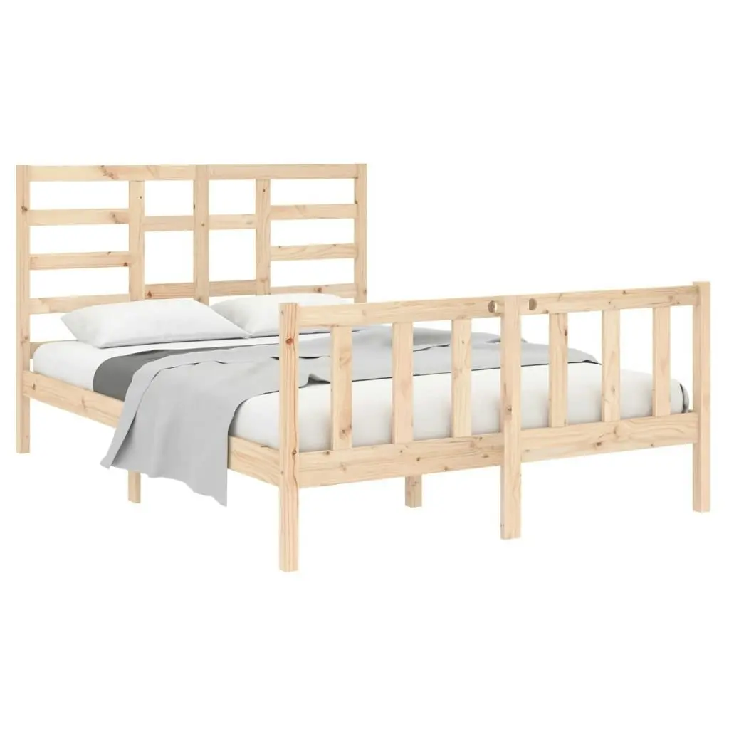 Bed Frame without Mattress Solid Wood 135x190 cm 3105900