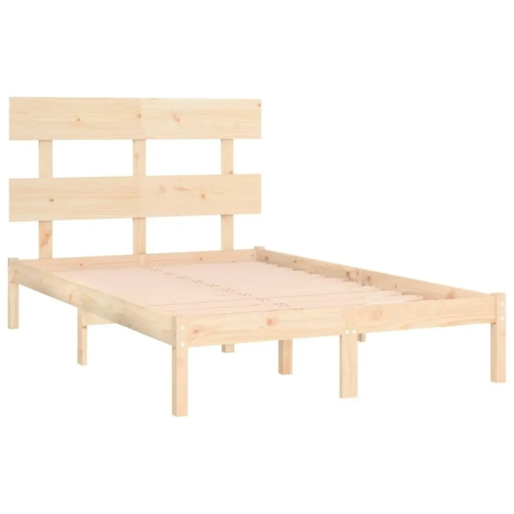 Bed Frame Solid Wood 153x203 cm Queen Size 3104678