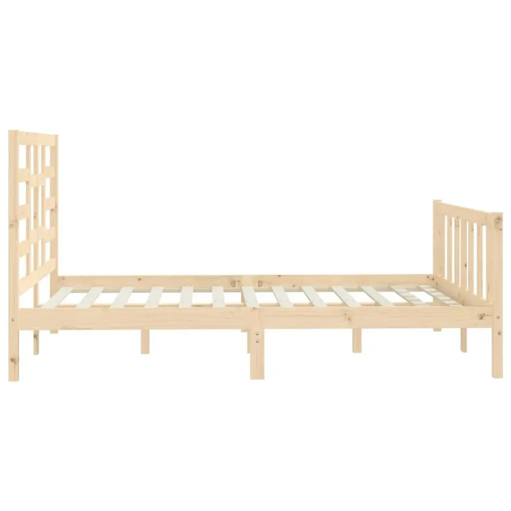 Bed Frame without Mattress 150x200 cm Solid Wood 3107618