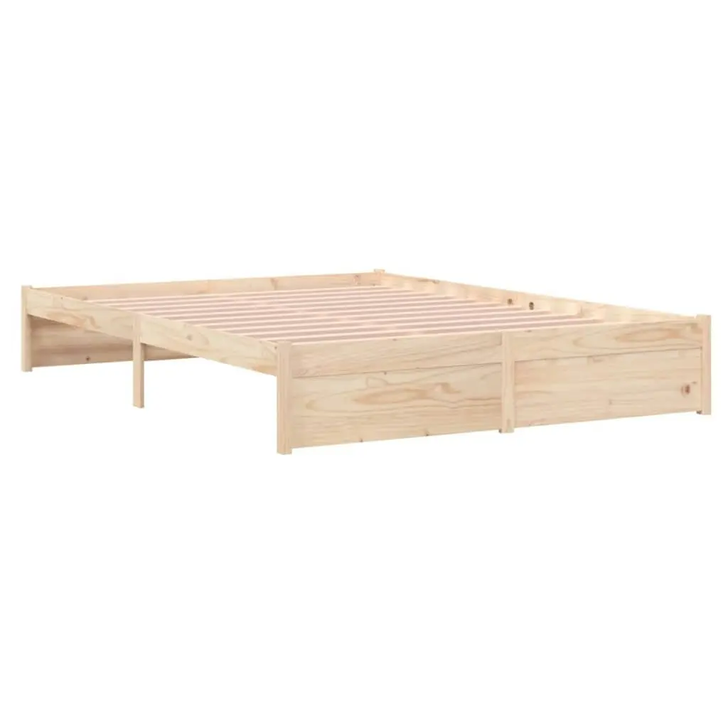 Bed Frame Solid Wood 153x203 cm Queen Size 814954