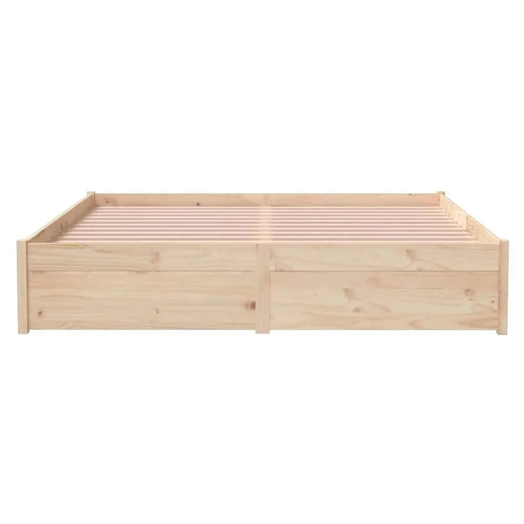 Bed Frame Solid Wood 153x203 cm Queen Size 814954