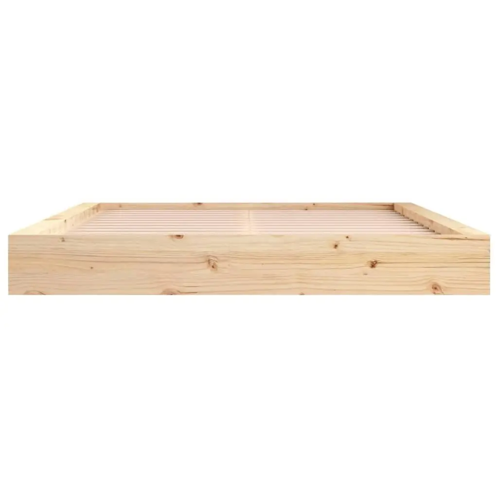 Bed Frame 153x203 cm Queen Size Solid Wood 820671