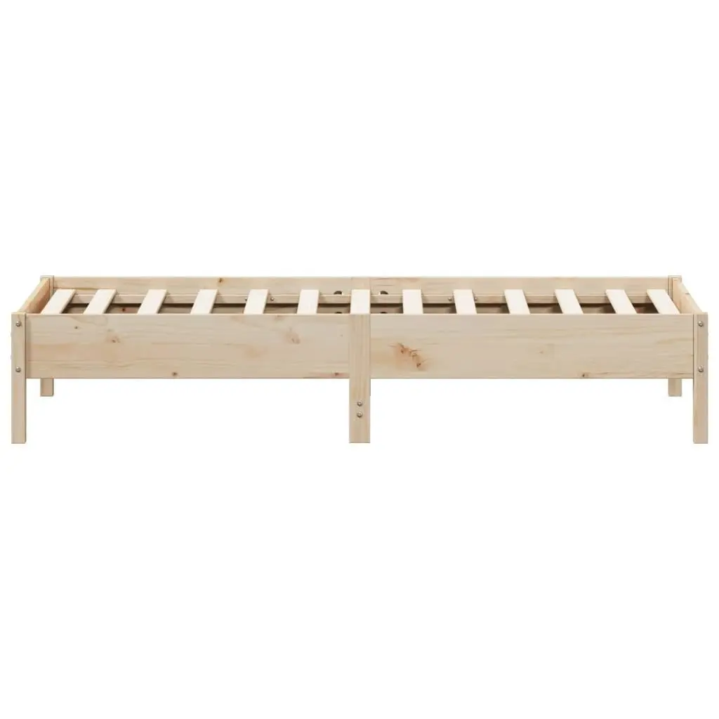 Bed Frame without Mattress 90x190 cm Solid Wood Pine 842726