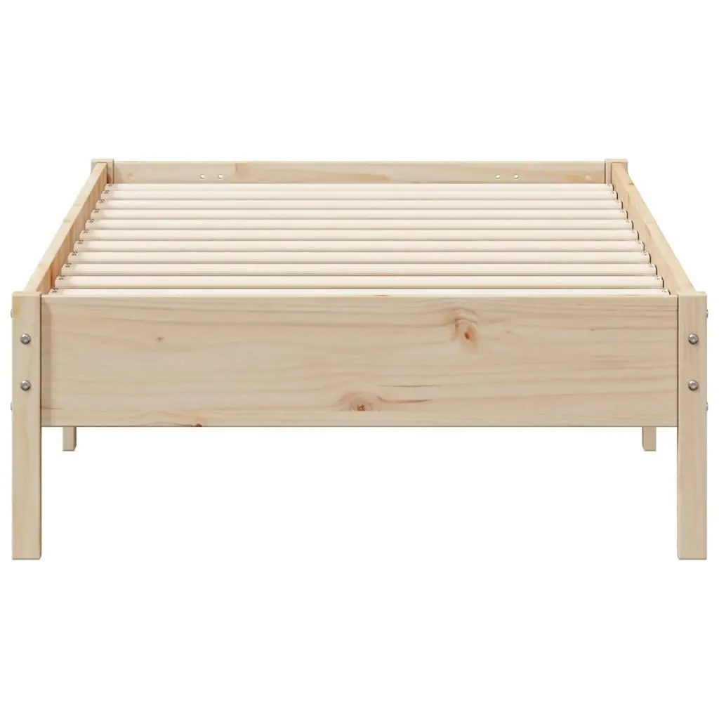 Bed Frame without Mattress 90x190 cm Solid Wood Pine 842726