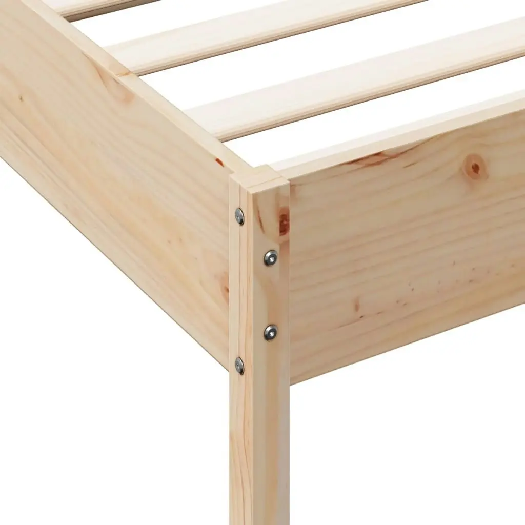 Bed Frame without Mattress 90x190 cm Solid Wood Pine 842726