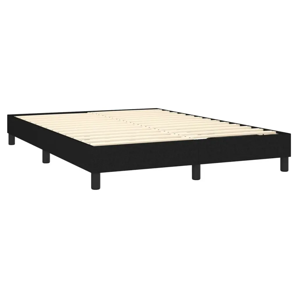 Bed Frame Black 153x203 cm Queen Size Fabric 3120559