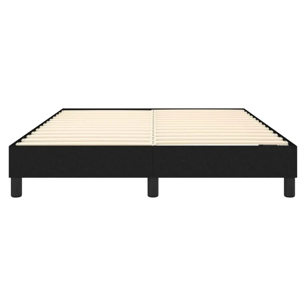 Bed Frame Black 153x203 cm Queen Size Fabric 3120559