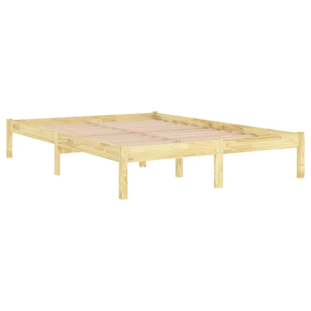 Bed Frame Solid Wood 183x203 cm King Size 810032