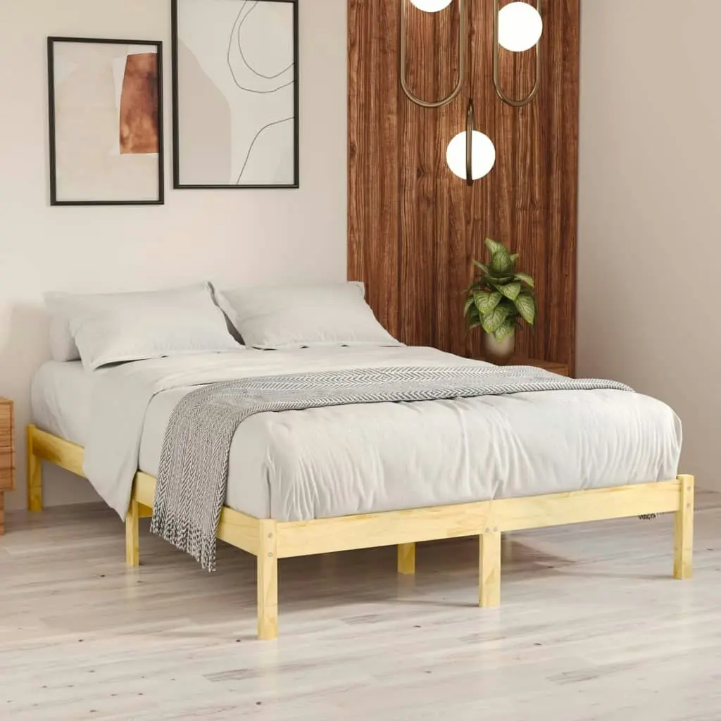 Bed Frame Solid Wood 183x203 cm King Size 810032