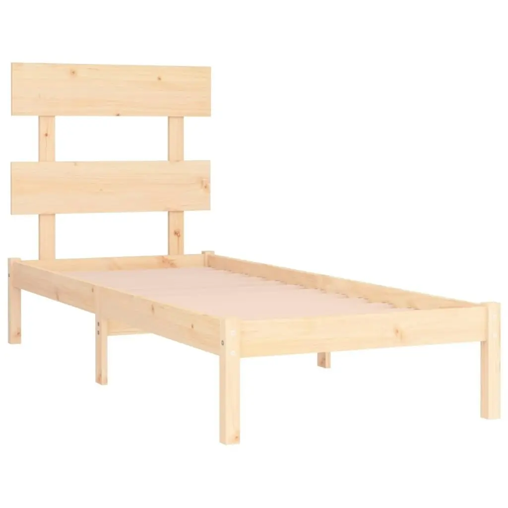 Bed Frame Solid Wood 92x187 cm Single Size 3104638