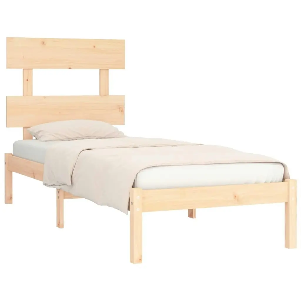 Bed Frame Solid Wood 92x187 cm Single Size 3104638