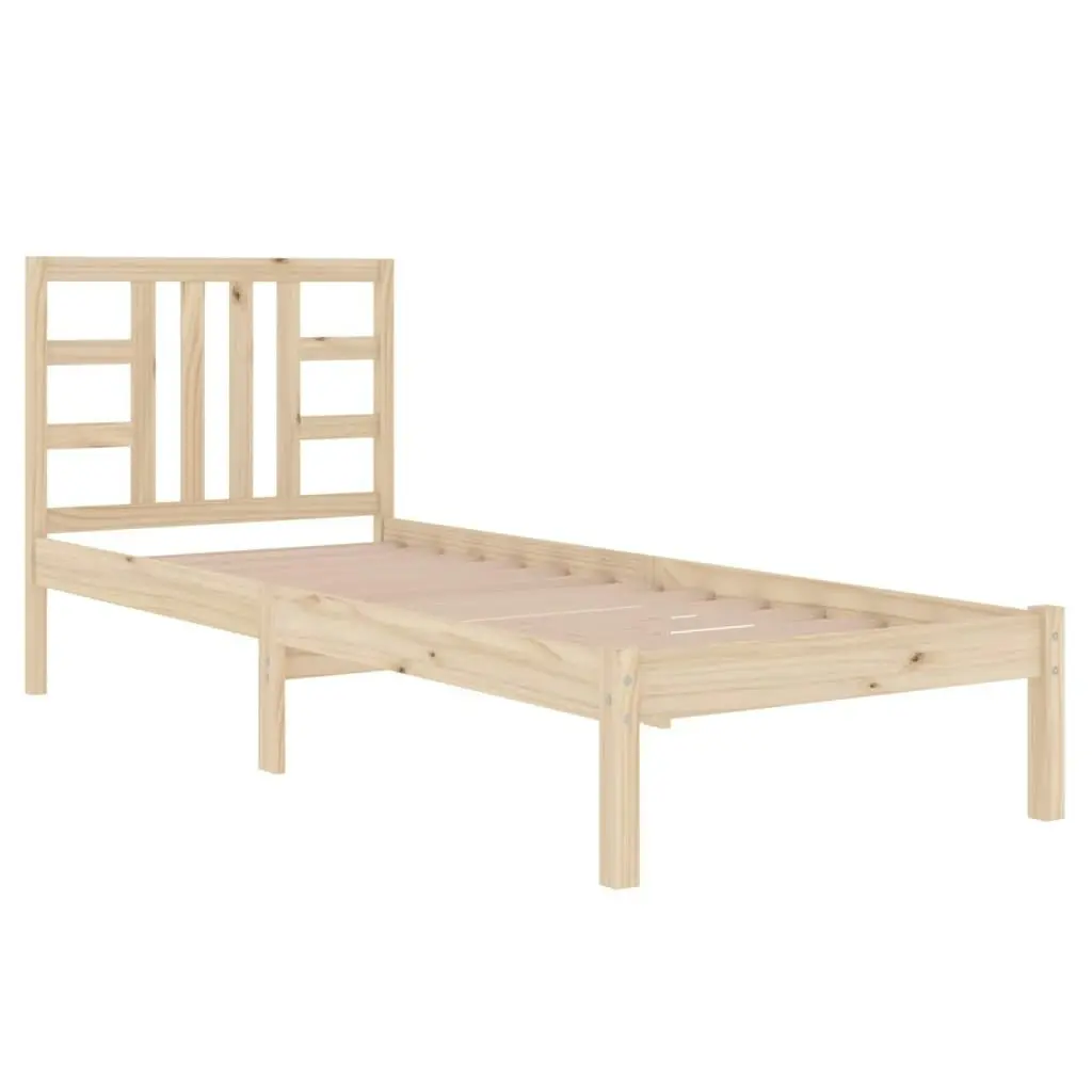 Bed Frame Solid Wood 92x187 cm Single Size 3105370