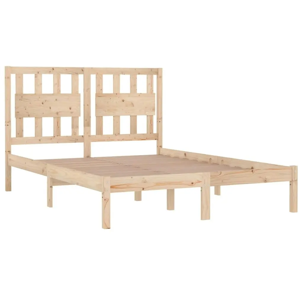 Bed Frame without Mattress Solid Wood 135x190 cm 3103908