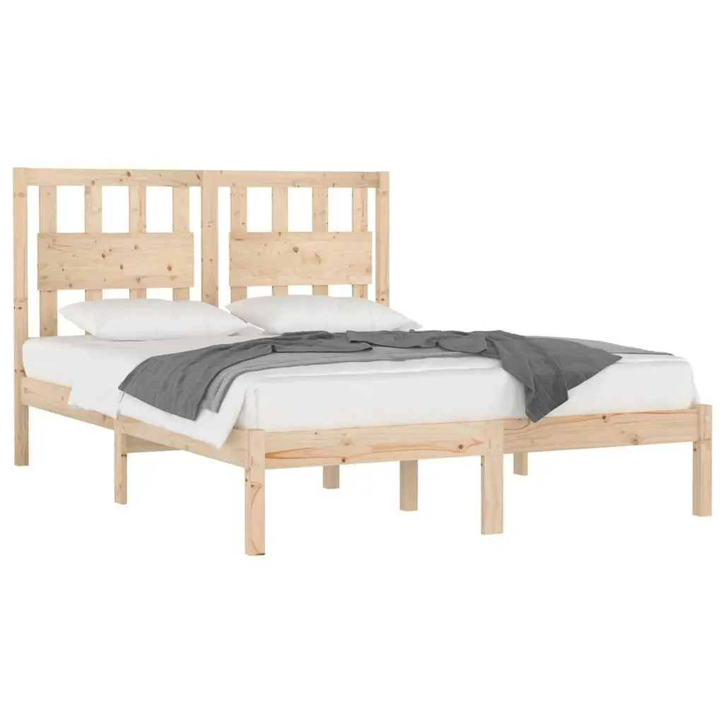 Bed Frame without Mattress Solid Wood 135x190 cm 3103908