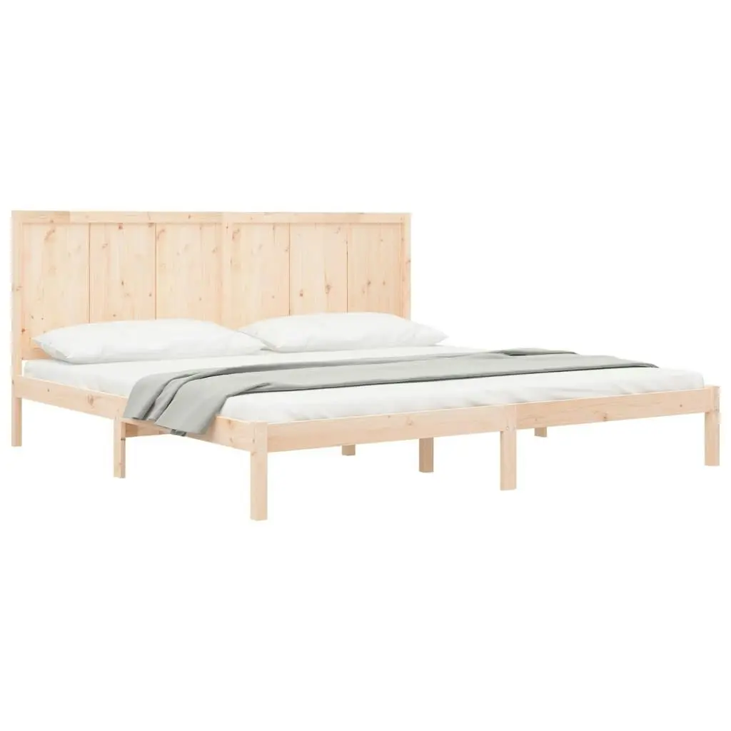 Bed Frame without Mattress 183x203 cm King Solid Wood Pine 3105745