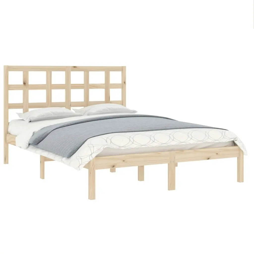 Bed Frame Solid Wood 153x203 cm Queen Size 3105475