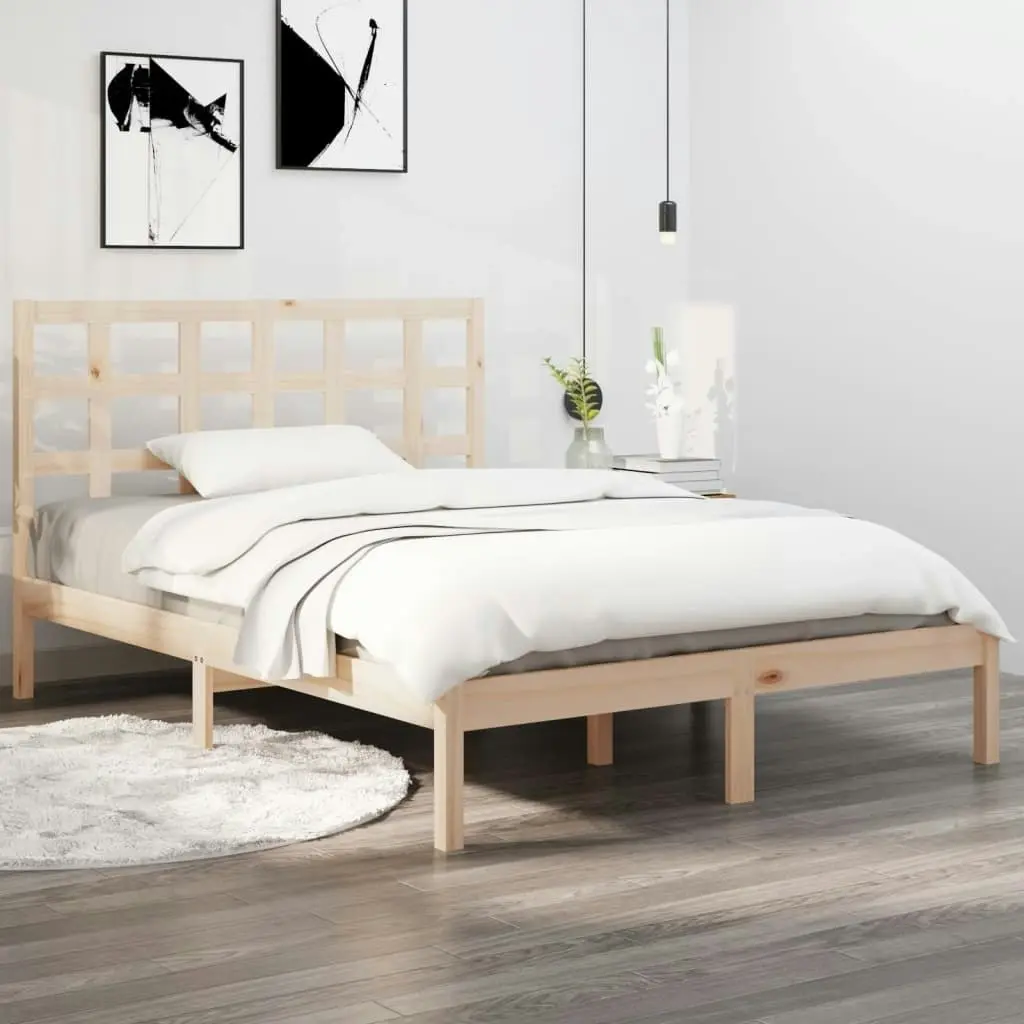 Bed Frame Solid Wood 153x203 cm Queen Size 3105475