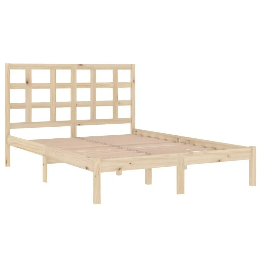 Bed Frame Solid Wood 153x203 cm Queen Size 3105475