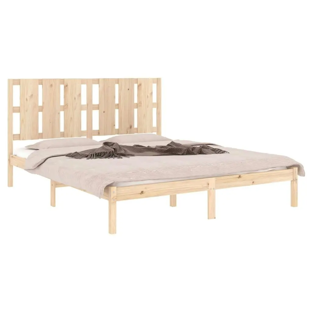 Bed Frame Solid Wood 153x203 cm Queen Size 3105605