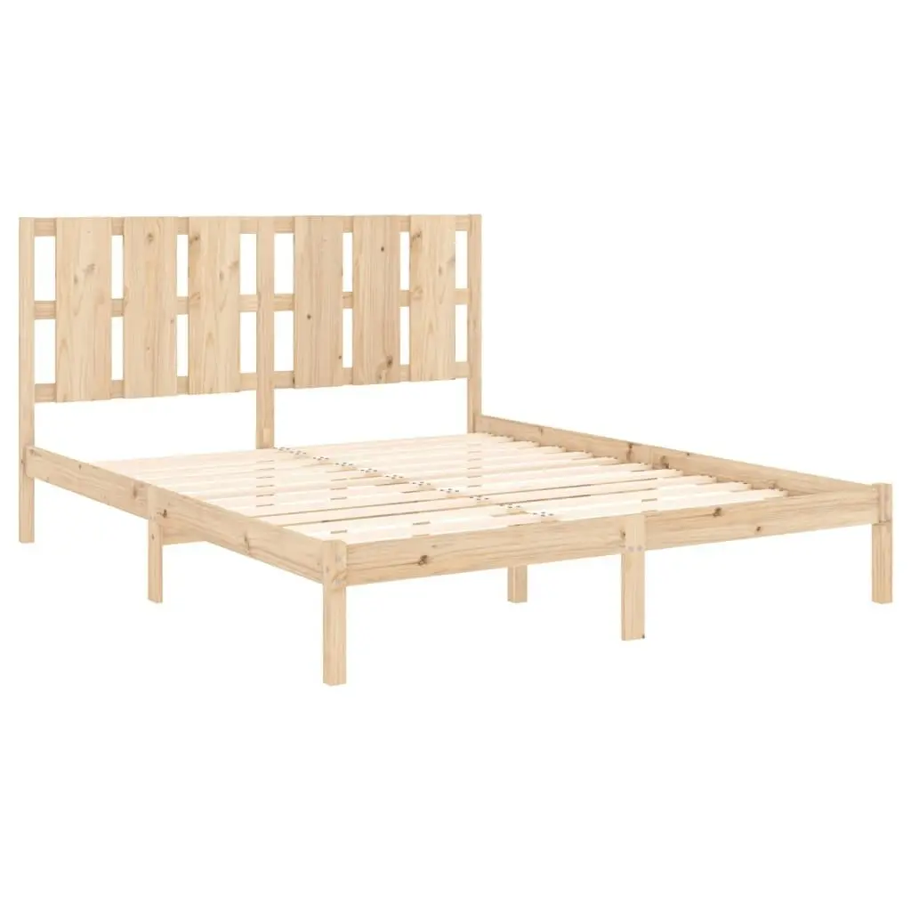 Bed Frame Solid Wood 153x203 cm Queen Size 3105605