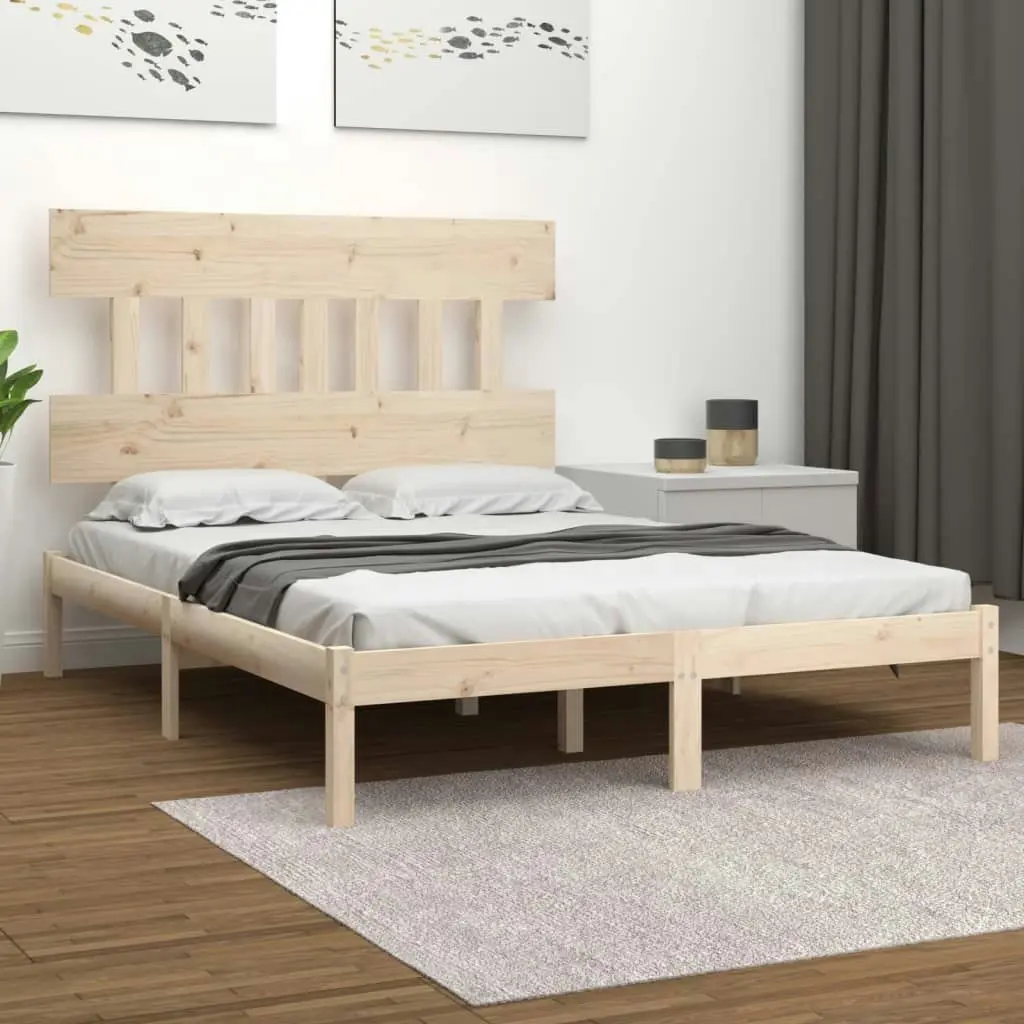 Bed Frame Solid Wood 183x203 cm King Size 3104753