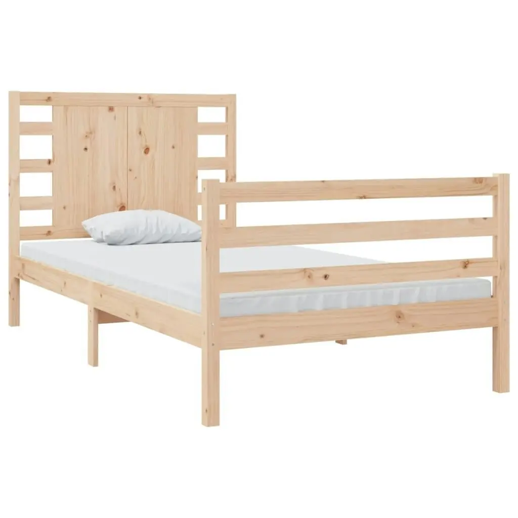 Bed Frame without Mattress 90x190 cm Solid Wood Pine 3104248